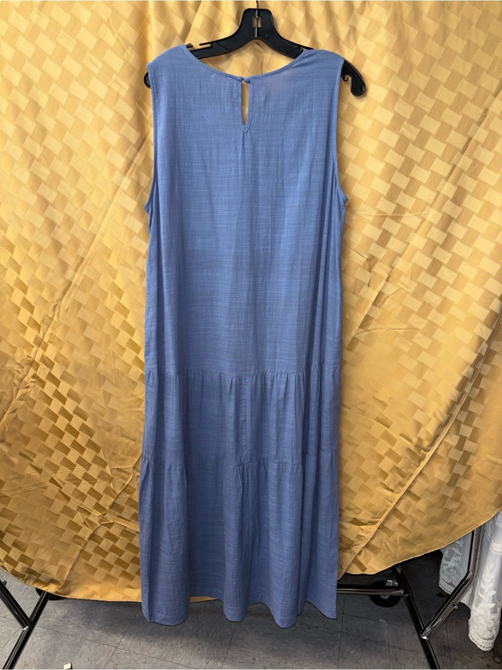 Umgee Sleeveless Tiered Maxi Dress - Periwinkle Blue - Picture 3 of 3